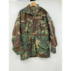 US Army Cold Weather Camouflage Field Jacket M81 Woodland Pattern Men's Medium‎